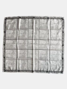 Vintage Jean Paul Gaultier Cotton Scarf – Negative Print Grid Design